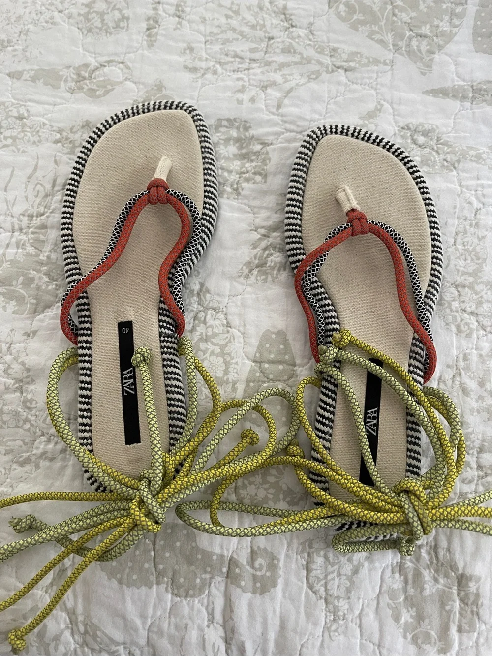 Zara Rope Sandals - Picture 2 of 9